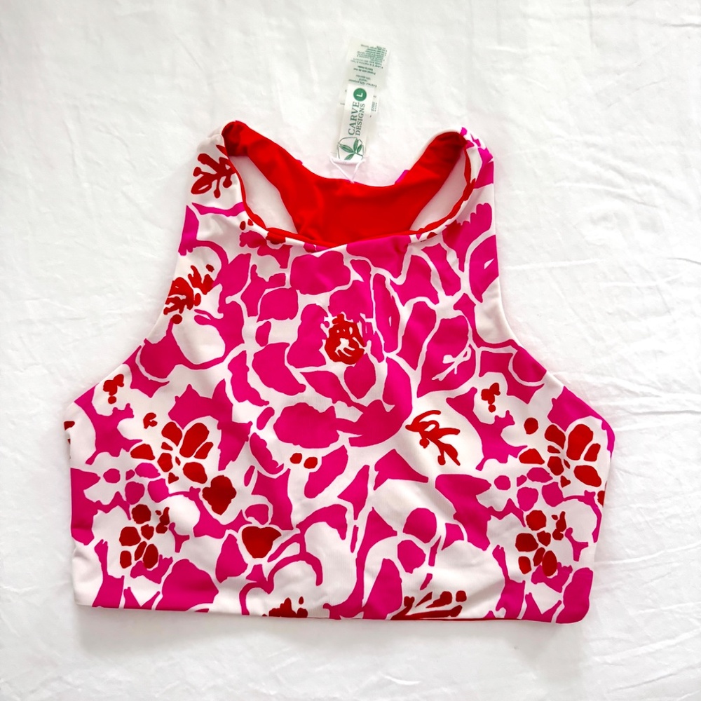 Carve Designs, Sanitas Reversible Bikini Top, EUC, Size L